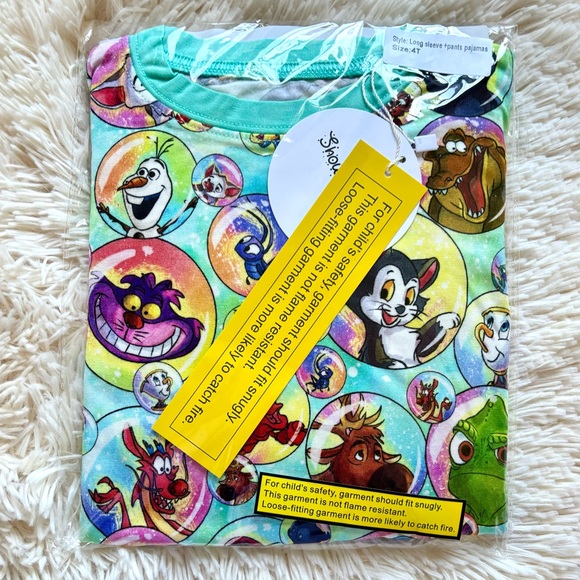 Showstoppers Bubble Buddies Long Sleeve Pajamas 4T NWT